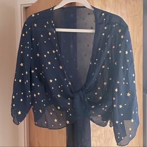 Front-tie Starry Blouse